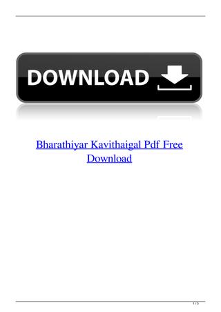 Bharathiar Kavithaigal Pdf In Tamil Free Download